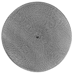 MATA STOŁOWA BRUNI K076 MELANŻ CZARNY+BIAŁY